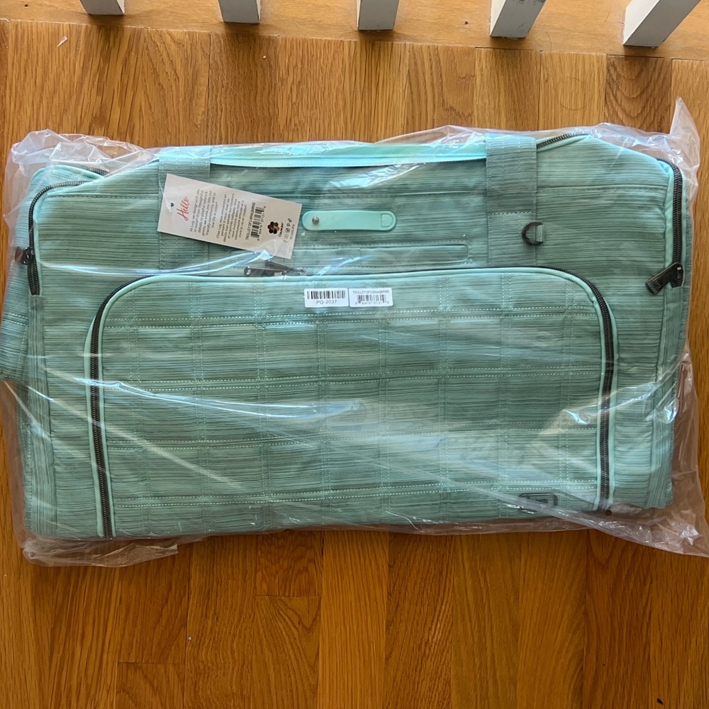 NWT Lug Trolley Duffel 2 Oversized Travel Bag in Brushed Aquamarine